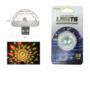 C1437 (Estilo Simple) Mini USB 3-Light Luz Ambiental Controlada por Voz Tarjeta de Succión Simple