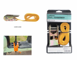 C24083 Tensor de coche de 1 pulgada con trinquete, 4,5 m x 2,5 cm