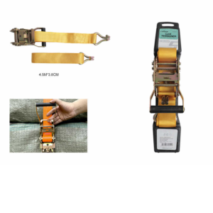 C24084 Tensor de coche de 1,5 pulgadas con trinquete, 4,5 m x 3,8 cm