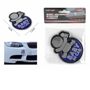 C2655 Pegatina de aluminio para bebé, 10 x 7,5 cm, 1 unidad