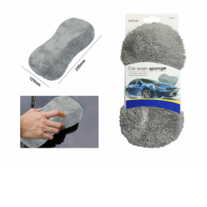 C2667 Esponja para lavado de autos de vellón coral de poliéster en forma de 8, 23 x 11,5 cm (CARSUN en relieve)