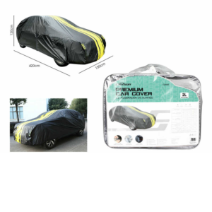 C2936 Película de aluminio suave en contraste amarillo y negro + algodón spunlace con tiras reflectantes en la parte delantera y trasera 2L