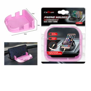 C6115 (Estilo simple) Soporte para teléfono móvil de silicona Rosa