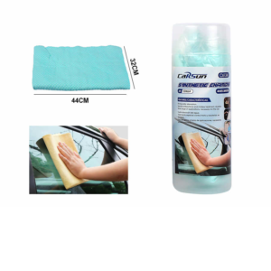 C6134 Tubo transparente de toalla de piel de ciervo pequeña de 44 x 32 cm (estilo simple)