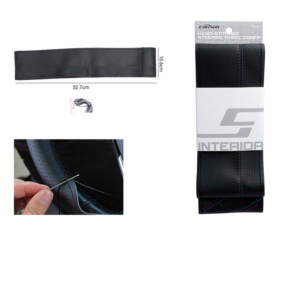 Funda de volante cosida a mano y en relieve C940