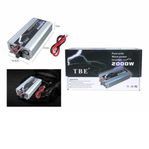Inversor de onda sinusoidal pura T12P2000-1 de 24 V y 12 V a 110 V, 60 Hz