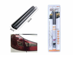 LA-075 Película protectora para luz de coche, 30 x 100 cm, negra y transparente
