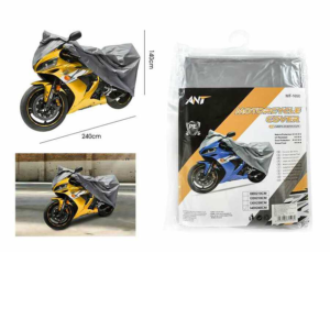 MT-1690 - Funda para motocicleta con película de PE de 4,5 hilos, 140 x 240 cm, bolsa OPP + tarjeta de color, paquete mediano de 12 unidades