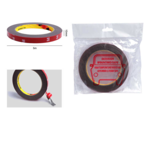 Pegamento acrílico gris 10 mm x 5 m