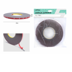 Pegamento acrílico gris 8mm*25m