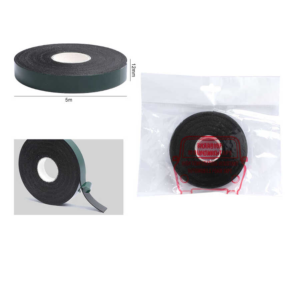 Película verde con pegamento EVA negro de 12 mm x 5 m